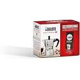 Bialetti Coffee Maker, Aluminium, 3 Cups + Perfetto Moka