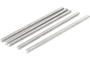 UXCELL Sourcingmap M5 x 120 mm stal nierdzewna 304 w pełni gwintowane pręty prętowe sprzęt 5 szt