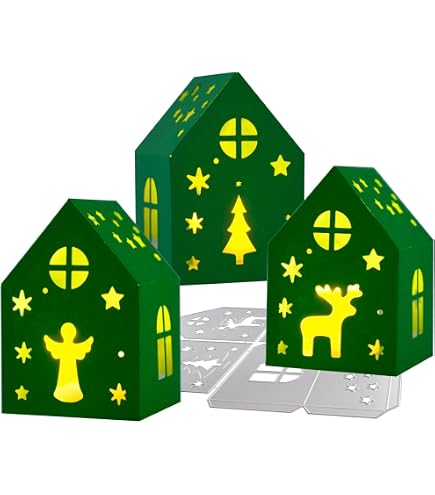 Weihnachten Laterne Stanzschablonen Aus Metall – 3D Engel-Motiv Für DIY Windlichter & Weihnachtsdeko
