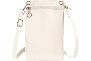 XSDSLS Pochette Téléphone Portable Femme,Mini Pochette pour Téléphone Portable en Cuir PU,Sac Téléphone Portable Bandoulière Réglable,Petite Sacoche pour Téléphone Portable pour Femmes