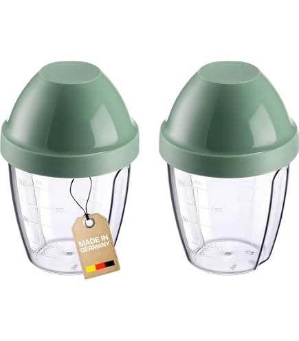 Lot De 2 Shakers Mélangeurs Westmark 0,5L - Gradués Avec Disque Amovible Et Bec Verseur Pour Vinaigrettes Et Sauces
