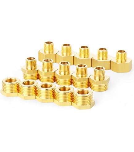 ERGAOBOY 5 Pièces 1/8 "BSP Femelle à 1/4" BSP Mâle Réducteur En