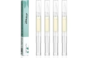 UMORISMO 4 Stück Nail Care Pen, Nagelpflege Stift, Nagel Behandlung Stift für Nagelpflege Pflegend | Mit Aloe Vera & Teebaumöl, Nagel Ernährung Öl Stift Nagelhaut Revitalizer Öl
