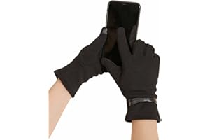 COAVEL Guantes negros táctiles de invierno para mujer. Compatibles con pantallas de móvil. Elegantes y calentitos. Un regalo original de navidad, fino y con estilo