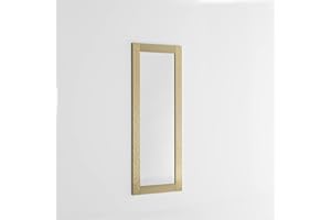 ARHome Specchiera Luxury, 146 x 56, Oro, Specchio da Parete, Made in Italy