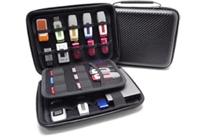 Ropch Électronique Accessoires Sac Rangement Sac Portable Imperméable Antichoc Voyage Organisateur de câbles pour Power Bank / USB / Disque Dur / Cartes Mémoire