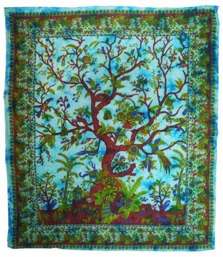 Handicrunch Tagesdecke Nr. 102 - Lebensbaum Motiv