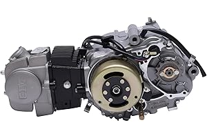 BALIDER Moteur 125 cm³, 4 temps 125 cc 4 vitesses Dirtbike Pitbike Cross Kick Start Moteur monocylindre à quatre temps avec refroidissement à air et embrayage manuel pour Dirt Bike