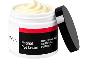 YEOUTH Retinol Ögonkräm med Hyaluronsyra och Tripeptider, Återfuktande Retinol Under Ögonkräm för ett Fräschare Utseende, Nat