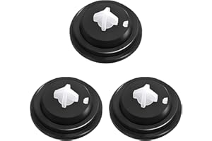 JYINELX 3Pcs for Siamp Flush Valve, Silicone Toilet Cistern Fill Valve, Durable and Portable, for iamp Diaphragm Washer, Standard Tank Float Flush Valves Seal Replacement, Improve Toilet Performance (Black)