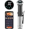 SURLABA Sous Vide Cooker, WiFi Precision Cooker 1100W, Slow Water Bath Cooking Machine with Temperature Range 25-95℃ & Timer Control, Thermal Immersion Circulator, Sous Vide Stick for Party, Christmas