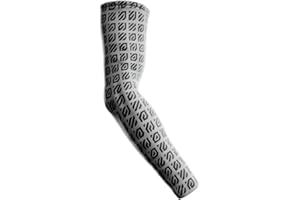 Wallhack Skypad Gaming Repeat Arm Sleeve | Gaming Setup Accessories Protective Sleeves for Arms | Compression Gamer Sleeves to Cover Arms | White | Large - X-Large