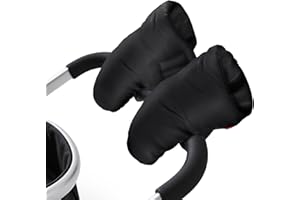 Suofuolef Handwärmer Kinderwagen, Universalgröße Wasserdicht Handmuff für Buggy, Winddicht Wärmhandschuh für Neue Eltern Winter Geschenk