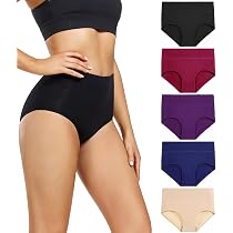 Culottes Femme Taille Haute Momoshe - Lot De 5 | Coton Doux, Ventre Plat, Post-accouchement