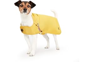 Joules Rosewood Joules Antique Gold Manteau imperméable pour Chien Moutarde Taille L
