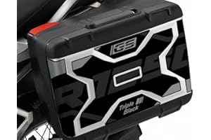 AZGRAPHISHOP Lot de 2 autocollants Vario 2° modèle R 1250 GS 2021 VV2-R1250GS-21 (Triple Black)