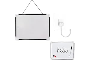 CUTIOLLY Magnetisches Whiteboard Klein - Weiß Tafel, Mini Abwischbar Magnettafel, Wiederbeschreibbar Magnetwand