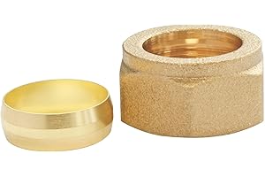 SOMATHERM FOR YOU - per tubo in rame Ø18 + Anelli in Ottone dado ottone 20/27 - Borsa di 2 pezzi