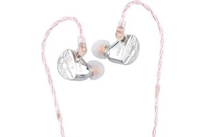 LINSOUL Tripowin Piccolo 11mm LCP Dynamic Driver in Ear Monitor, Dual-Cavity IEM Earphones, Balanced Sound, with Detachable OCC 0.78mm 2 Pin Cable for Audiophile Musician DJ Stage (Silver, Without Mic)