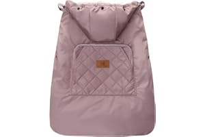 MIRACLE BABY Cubierta de invierno para portabebés, funda universal de portabebés impermeable y cálida para portabebés (Rosa)