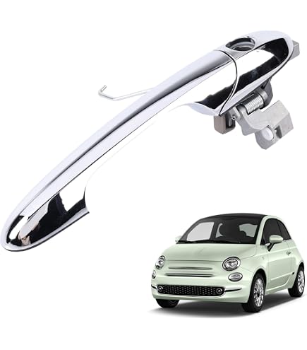 Poignée de Porte Extérieure Chromée Côté Droit Pour Fiat 500 -KEL