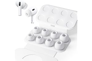 Seltureone 4 pary silikonowych końcówek do Airpods Pro/Airpods Pro 2 z otworem do redukcji szumów, antypoślizgowe, miękkie silikonowe wkładki Airpods w każdym wymiennym wkładce (różne rozmiary, XS/S/M