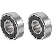 6003-2RS Cuscinetto A Sfera A Gola Profonda, 17 X 35 X 10 Mm, Doppio Cuscinetto A Sfera In Acciaio Al Carbonio Sigillato, 2 Pezzi