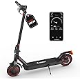 iScooter Electric Scooter, i9 Electric Scooters Adult, 8.5”Solid Tires, 30km Range, 3 Speed Mode, Foldable Electric Scooters with APP, Double Braking System for Adults and Teens