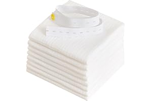 FZSECRIU Lot de 8 serviettes à rot pour bébé, gants de toilette pour bébé, langes en mousseline, 43 cm x 45 cm