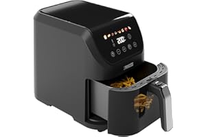 ‎PRINCESS Princess Slim Airfryer 5,5L - 1500 W - leiser Betrieb (55 db) - Platzsparendes Design - Ölfrei - 8 Kochprogramme - Einstellbarer Thermostat - Antihaftbeschichtung - 182240