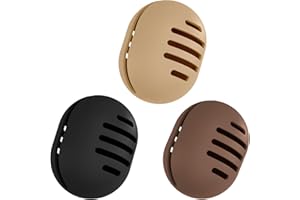 Fauxomor Lot de 3 Respirant Porte-éponge de Maquillage pour les Voyages,Support Eponge Maquillage en Silicone Incassable,étui Portable pour tous Les Types Beauty Blender,Noir+Café+Kaki