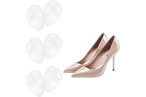 Clundoo 3 Pares Plantillas de Zapatos con Tacón Alto Proteger los Pies, Medio plantilla para Alivio el Dolor en el Antepié, Almohadillas para los pie, Alivia el Dolor del Antepié en Tacones Altos(A)