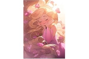 bayidun 5D DIY Diamond Art Painting Set, Full Drill, Vibrant Crystal Craft Embroidery, Numbered Cross Stitch Pictures for Kids & Adults, Unique Home Wall Decor and Gifts (Princess 2)