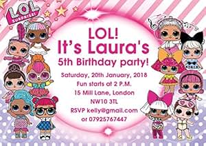 Elegant 100 Lol Invitation Card