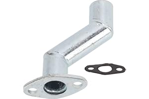 Akozon 32mm Bike Carb Offset Intake Manifold with Gasket Steel Alloy Intake Pipe Spacer Kit for Motorised Carburetor