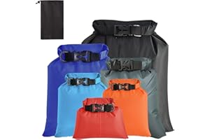 BDSHUNBF 6 Pezzi Borsa Impermeabile Mare Sacca Impermeabile Mare, 1,5L+2,5L+3L+3,5L+5L+8L Set di Borsa Asciutta Impermeabile Sacche Stagne Impermeabili Leggeri, Dry Bag per Kayak Rafting Canottaggio