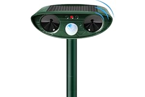 HEEGFF Katzenschreck Ultraschall, Solar Tiervertreiber, Katzenschreck für Garten, Katzenvertreiber mit Bewegungsmelder für Waschbären Hunde Vögel Schädlinge IP55 Wasserdicht