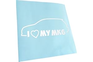 KIWISTAR I Love my MK6 20 x 8 cm w 15 kolorach - neon + chrom! Naklejka