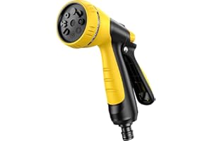 VOXON Hose Pipe Spray Gun with 8 Adjustable Patterns, Garden Hose Spray Gun High Pressure Hose Gun Perfect for Car, Pet Washing, Cleaning and Garden Watering