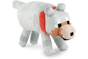 BARRADO Pluszowa gra wideo Minecraft - Enderman, Płomień, Ocelot, Świnia, Steve, Alex, Creeper, Wilk - Super Soft Quality (Lob)