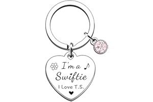 JMIMO Taylor Merch Swift Gifts Taylor Merch Swift Keyring for Fans Women Girls I’m a Swiftie I Love T.S. Keepsake Present