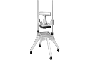 Happybuy Coupe-Frites manuel 0,95cm, Coupeur de Pommes de Terre, Machine de coupe de frites Multifonctionnelle pour couper des légumes et des fruits