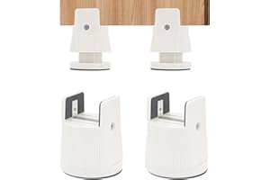 BUWICO Verstellbare Betterhöhung Möbelerhöhung 6-8cm mit Schraubklemme, 4 Stück Schwerlast Stuhlerhöhungen Furniture Riser, Geeignet für Sofas, Couchtische, Möbelfußpads, Stützfüße und Erhöhte Füße (Weiß)