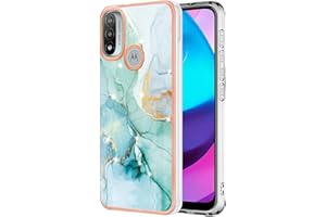 DFJHURE Motorola Moto E20 Case Moto E30 Case Moto E40 Glitter Phone Case Marble Design Case Thin Slim Soft TPU Silicone Shockproof Bumper Protective Rubber Phone Cover for Motorola Moto E40/E30/E20- green