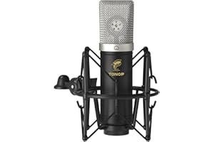 TONOR USB Microphone Kit, Recording Microphone 192kHz/24Bit Plug & Play Condenser Computer Mic for Podcast, Game, YouTube Video, Stream, Voice Over, TC-2030