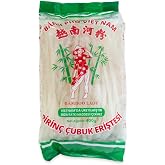 BAMBOO LADY Rice Stick Noodles 5mm, Vietnam Origin, 400G (Vietnamese Rice Stick Noodle)