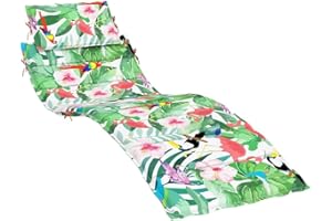 vidaXL Coussin de Chaise Longue Multicolore Tissu Oxford, Coussin, Coussin de siège, Coussin de Patio, Coussin d'extérieur, Coussin de Jardin