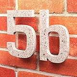 Hausnummern in Sahara Steinoptik