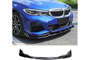 YOUNGERCAR Front Bumper Lip for 2019-2023 BMW 3 Series G20 G28 M Sport Performance Gloss black ABS PP 3PCS Splittle Spoiler