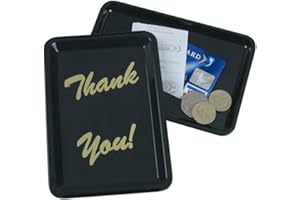 SAMUEL GROVE Tip Tray Black 10 pcs Thank You Bill Presenter Tips Restaurant Hotel Bar Cash Change Cheque Presenter